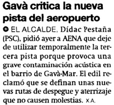 Noticia publicada en el diario EL PERIÓDICO (7 de octubre de 2004)